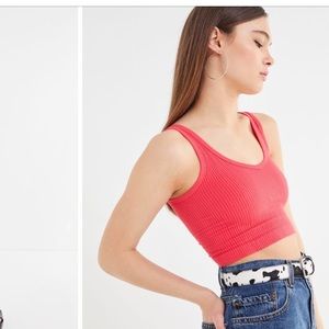 UO Out From Under Drew Seamless Ribbed Braw Tank